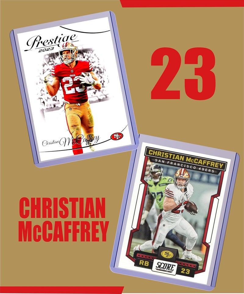 Chaser Christian McCaffrey (5) Assorted Football Cards Gift Pack - San Francisco 49ers - Image 2